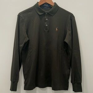 NWOT Men’s Size S Olive Green Polo Ralph Lauren Long Sleeve Polo